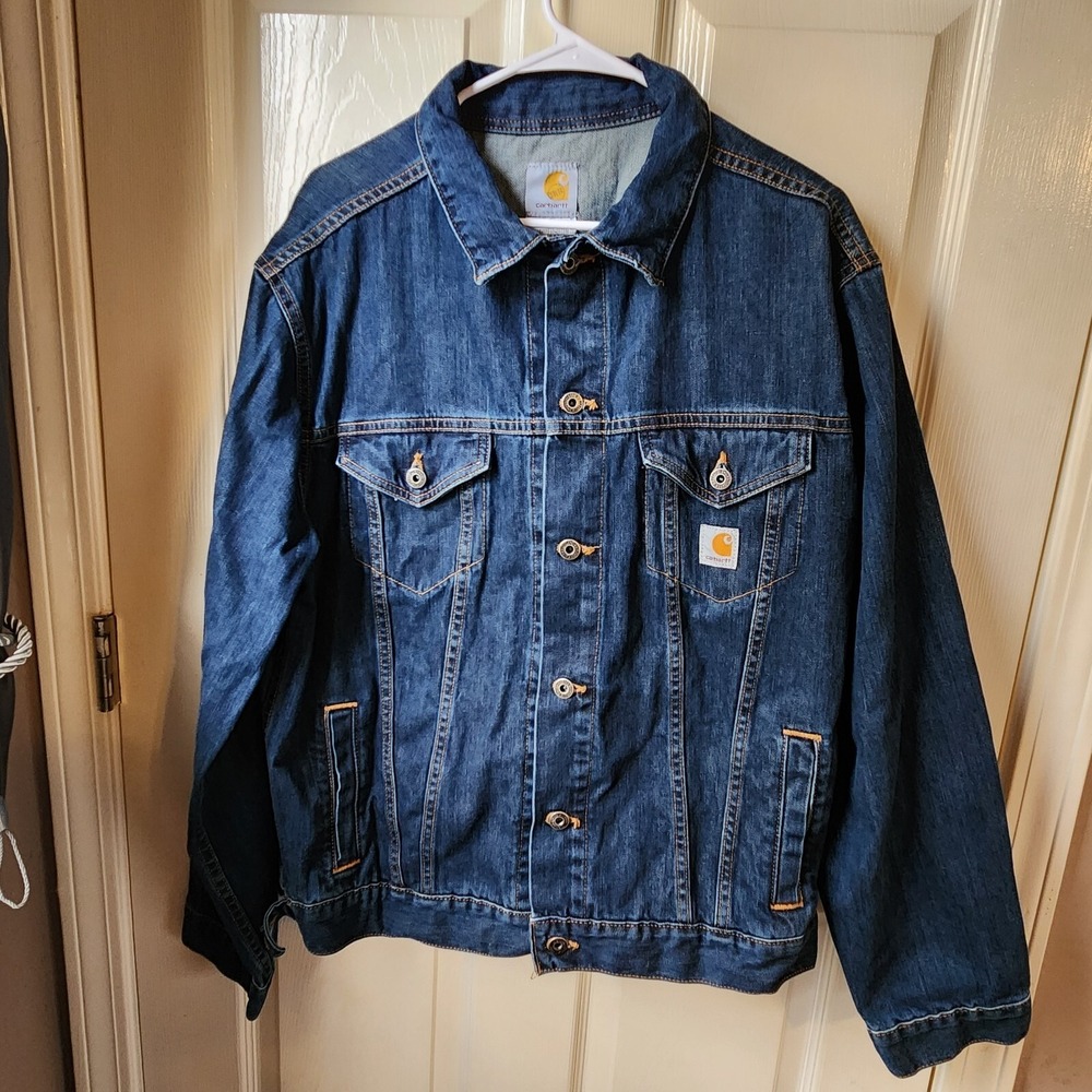 Carhartt Ladies Women's Large J291 Abl - Button Up Denim Jacket